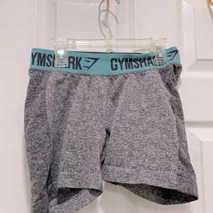 Grey Blue Gymshark Flex Biker Shorts